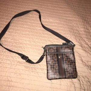 Coach cross body leather bag